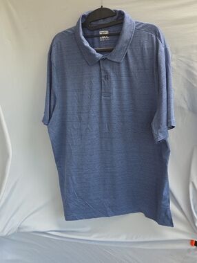 Men's Blue Short-Sleeve Polo Shirt by 32 Cool  Size XL